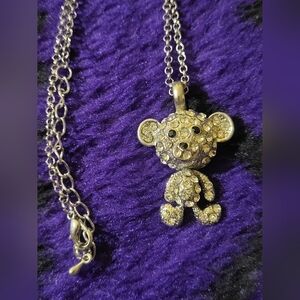 Teddy Bear Stones Jointed Necklace